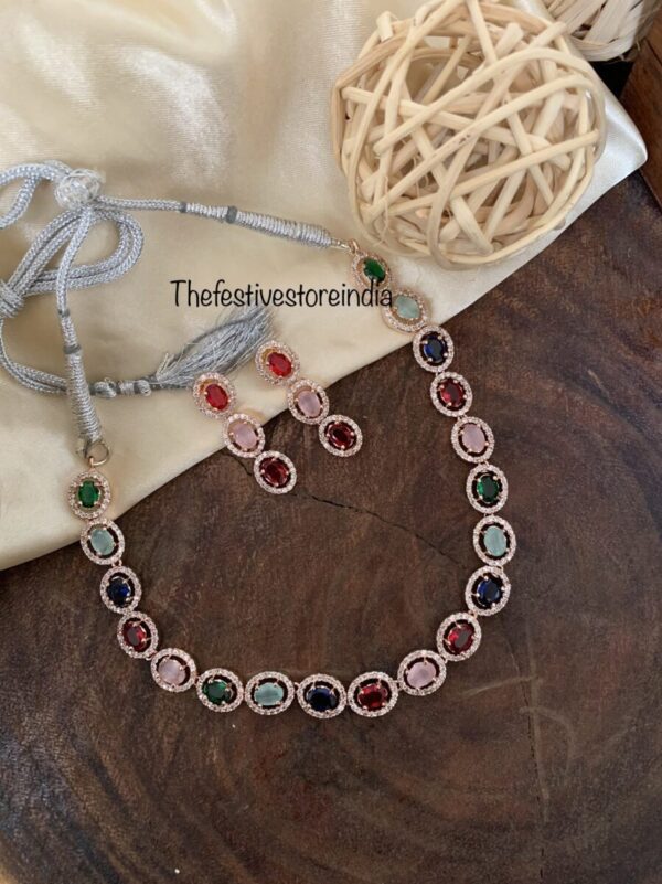 Rose gold multicolour set
