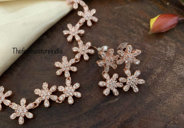 Rose gold florals