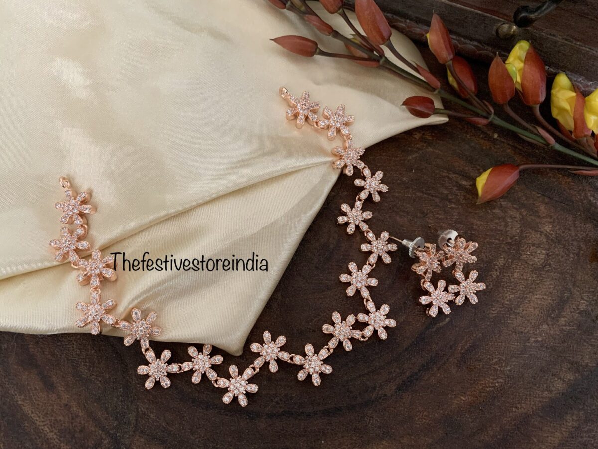 Rose gold florals