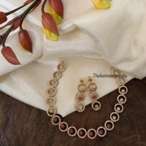 Contemporary gold finish Diamonds set