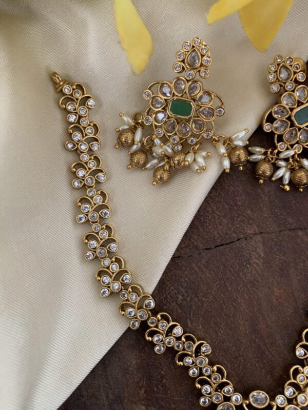 AD Rice pearls necklace set