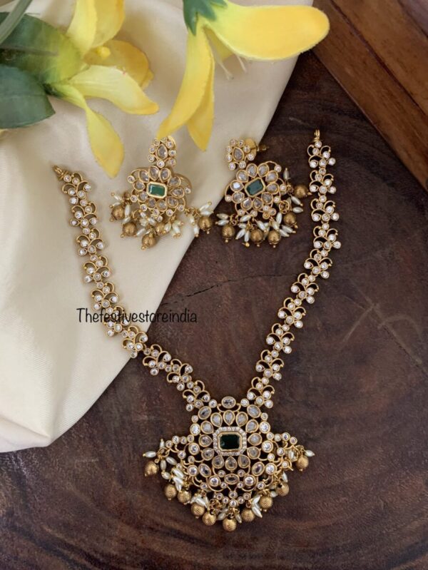 AD Rice pearls necklace set