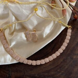 Single layer rose gold set