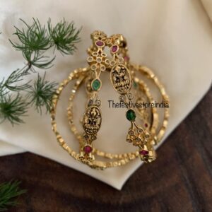 Premium polish lakshmi floral bangles