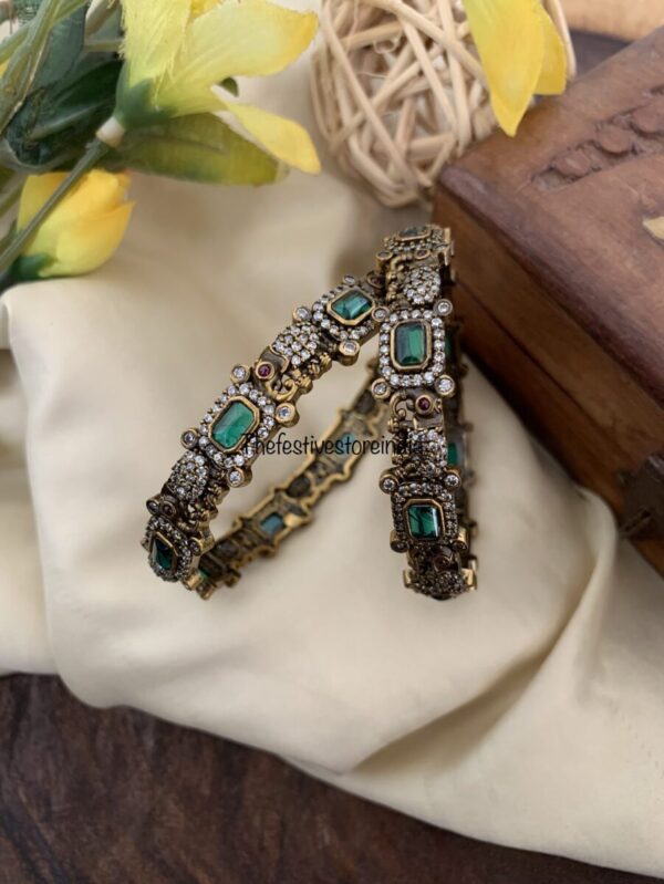 Victorian elephant motif bangles
