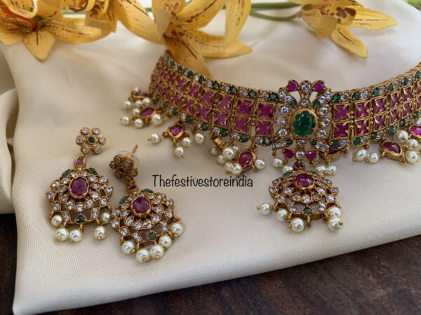 Classic bridal guttapusalu choker set