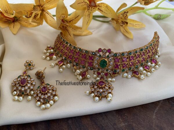 Classic bridal guttapusalu choker set