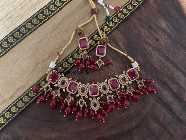 Nayanthara Choker set - Maroon