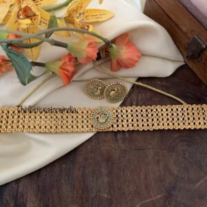 Navilu knit pastel blue choker set