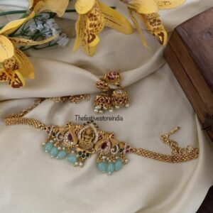 V2 Navilu knit pastel blue choker set