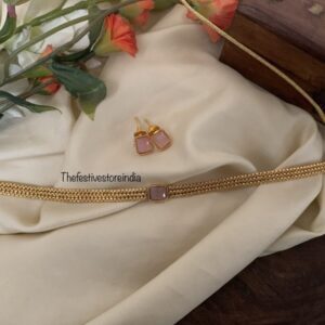 Pink block choker set