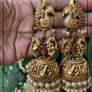 Navilu jadau geru polish Jhumkas