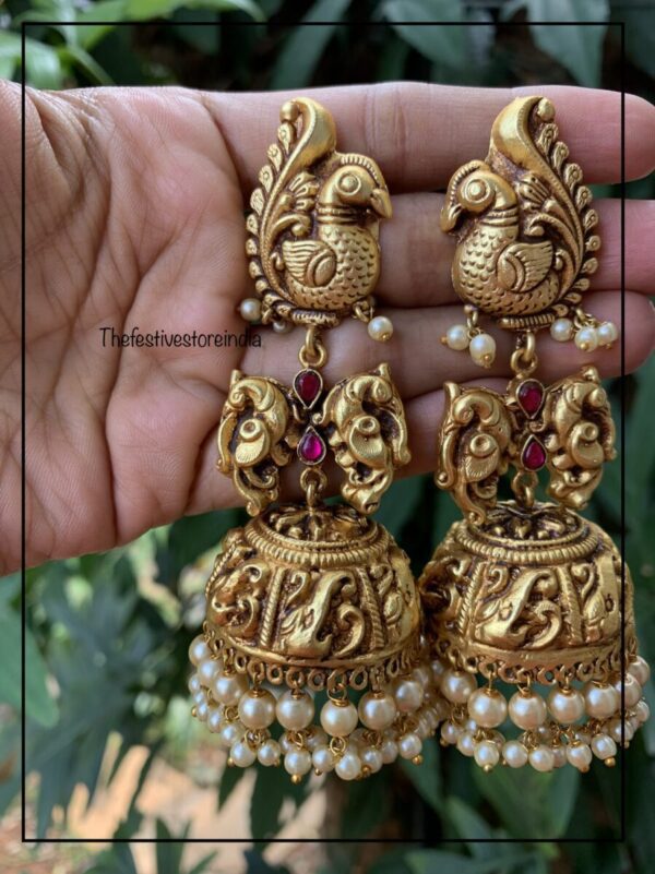 Navilu jadau geru polish Jhumkas
