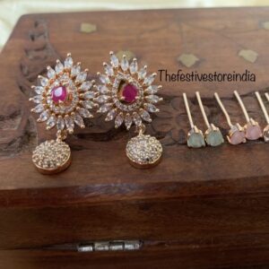 Rose gold interchangeable drops