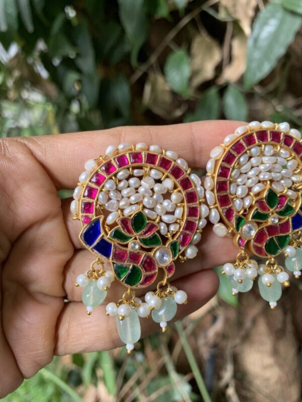 Statement jadau earrings