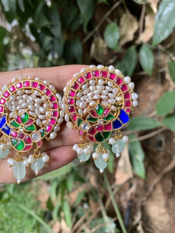 Statement jadau earrings