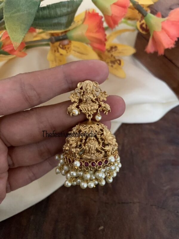 Matte lakshmi jhumkas