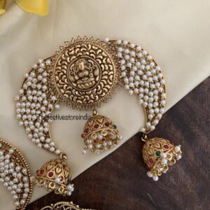 Bun pin white round