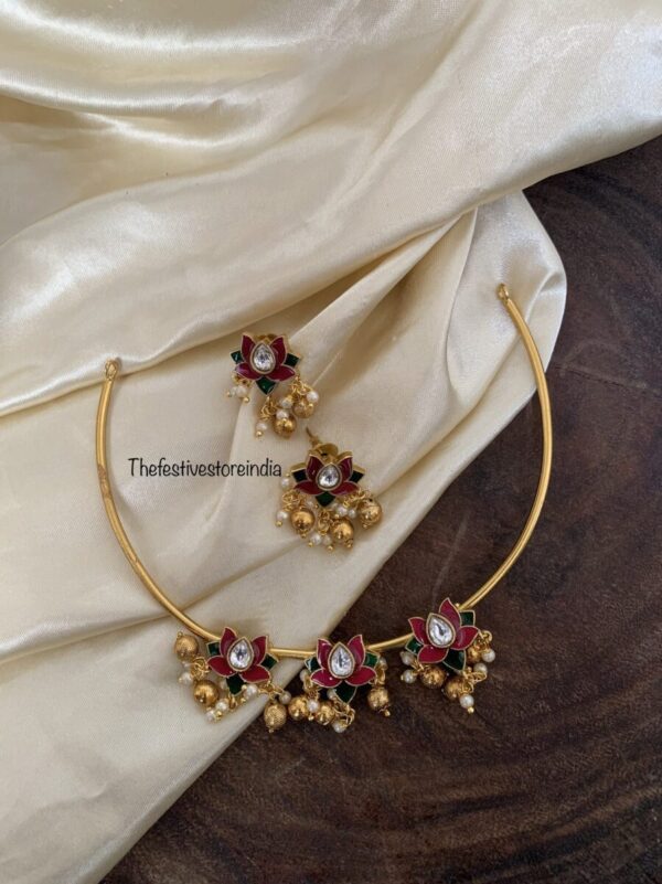 Enamel painted Lotus hasli set