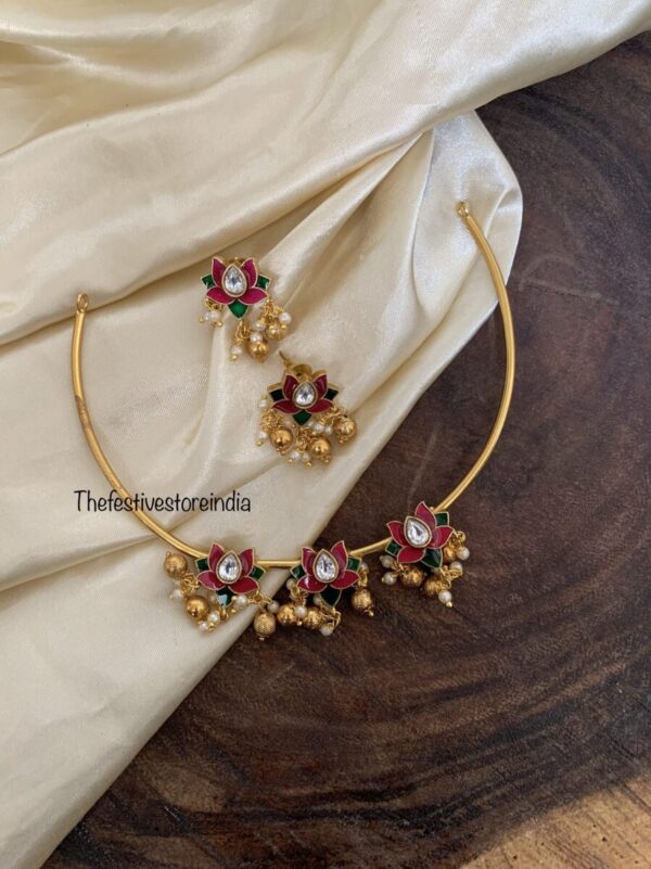 Enamel painted Lotus hasli set