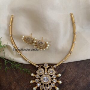 White pendant hasli set