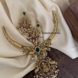 Lakshmi rice pearls kanti set
