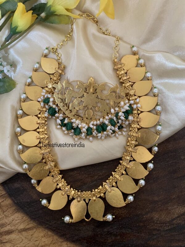 Made to order detachable pendant jadau mango haara