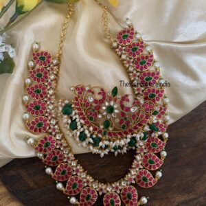 Made to order detachable pendant jadau mango haara