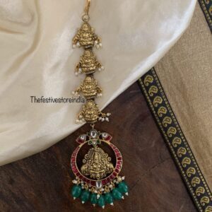 Antique lakshmi Jadau Maangtikka