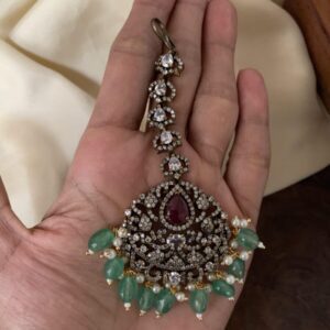 Oxidised Victorian Maangtikka