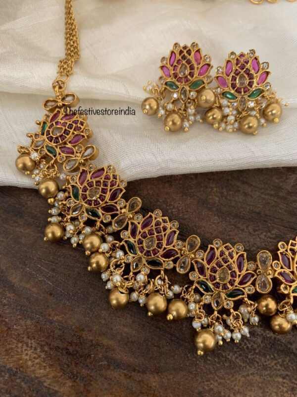 Lotus gold drops set