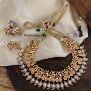 Combo set with 2 necklaces and 2 pairs of earrings