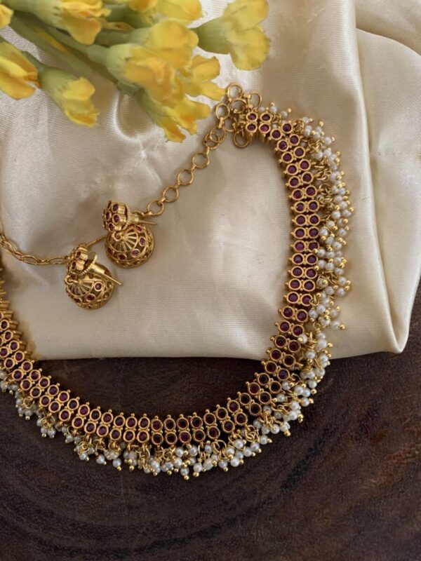 Kemp pearls mini jhumkas set