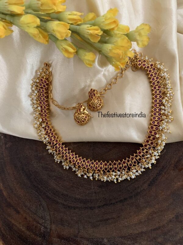 Kemp pearls mini jhumkas set