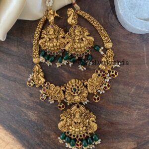 Antique lakshmi green drops