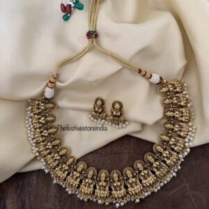 Antique polish temple lakshmi set