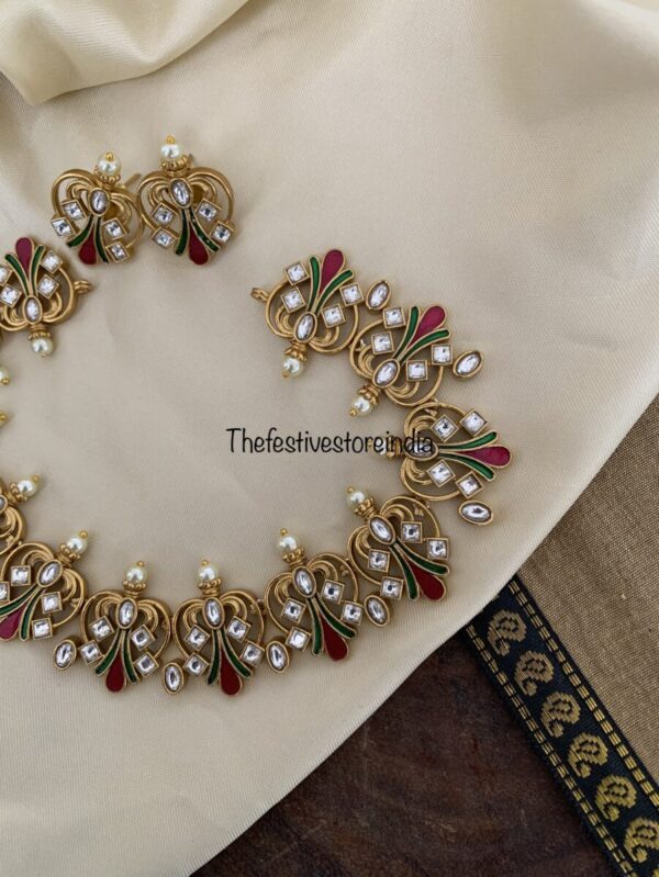 Enamel floral set
