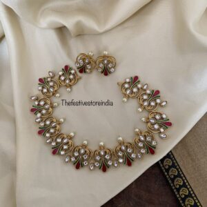 Enamel floral set