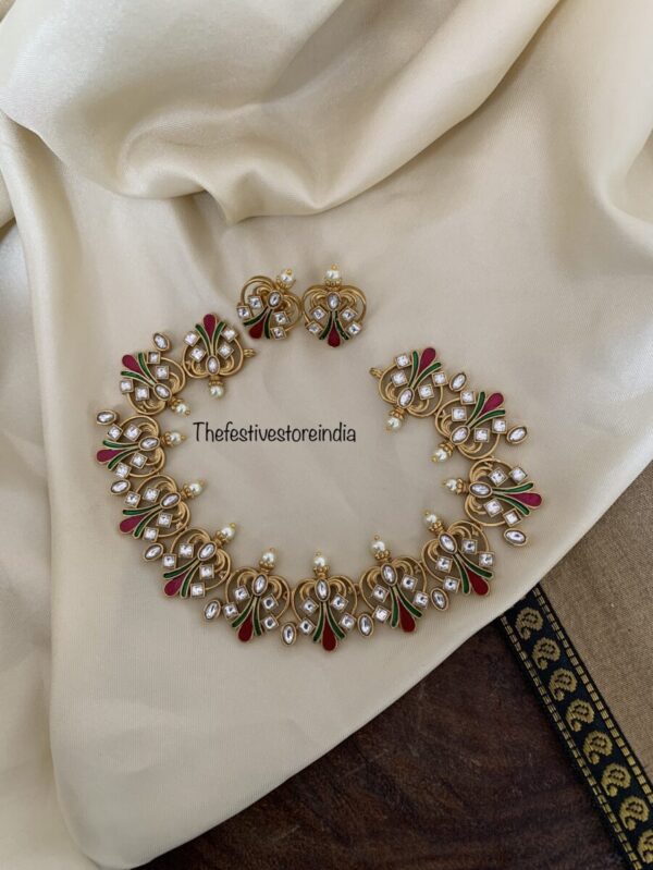 Enamel floral set