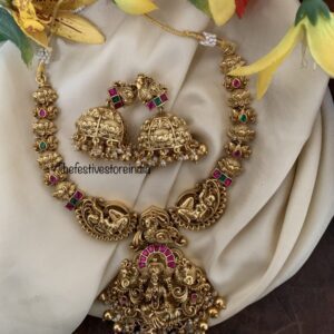 3D Lakshmi necklace set