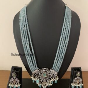 Blue Victorian Haaram set