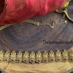 Antique finish Lakshmi Hip chain