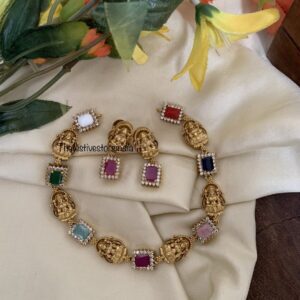 Lakshmi floral AD necklace/choker set