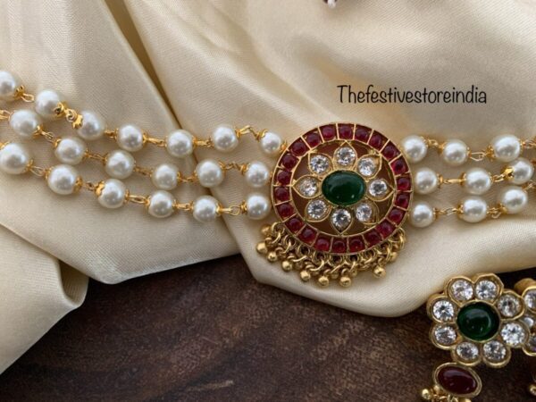 Star pearls choker set