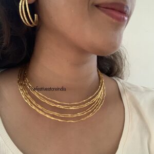 Neckcuff earrings set