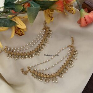 Lakshmi pearls Ear chain