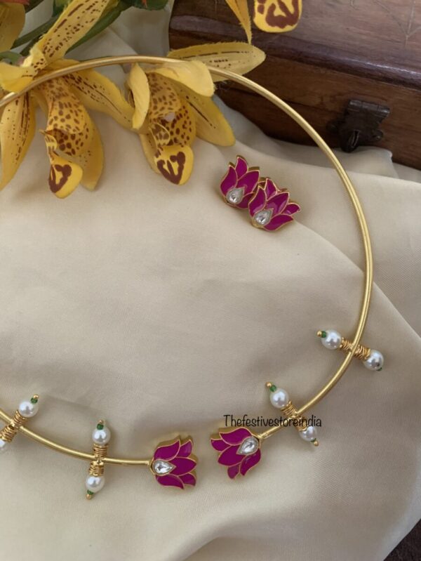 Jadau taamara hasli set PINK