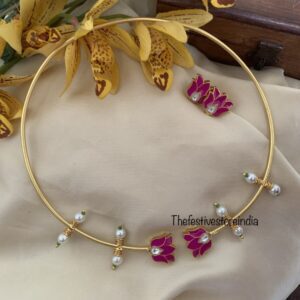 Jadau taamara hasli set PINK