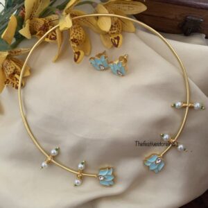 Jadau taamara hasli set BLUE