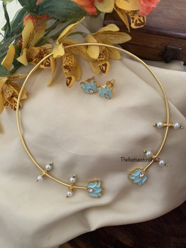 Jadau taamara hasli set BLUE
